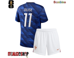 Francia Michael Olise #11 Prima Maglia Bambino Mondiali 2026 Manica Corta (+ Pantaloni corti)